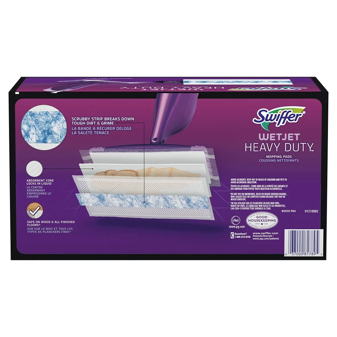 Swiffer WetJet Heavy Duty Mopping Pad, 20/Pack (81789) 4 Swiffer WetJet Heavy Duty Mopping Pad, 20/Pack (81789) - Image 2