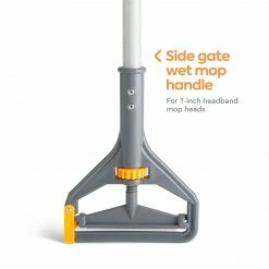 Coastwide Professional™ 60" Side Gate Fiberglass Wet Mop Handle, Plastic Head (CW56773)