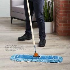 Coastwide Professional™ Looped-End Dust Mop Head, Cotton, 24" X 5", Blue (CW56759) 11 Coastwide Professional™ Looped-End Dust Mop Head, Cotton, 24" X 5", Blue (CW56759) -Febreze shop unnamed file 1100