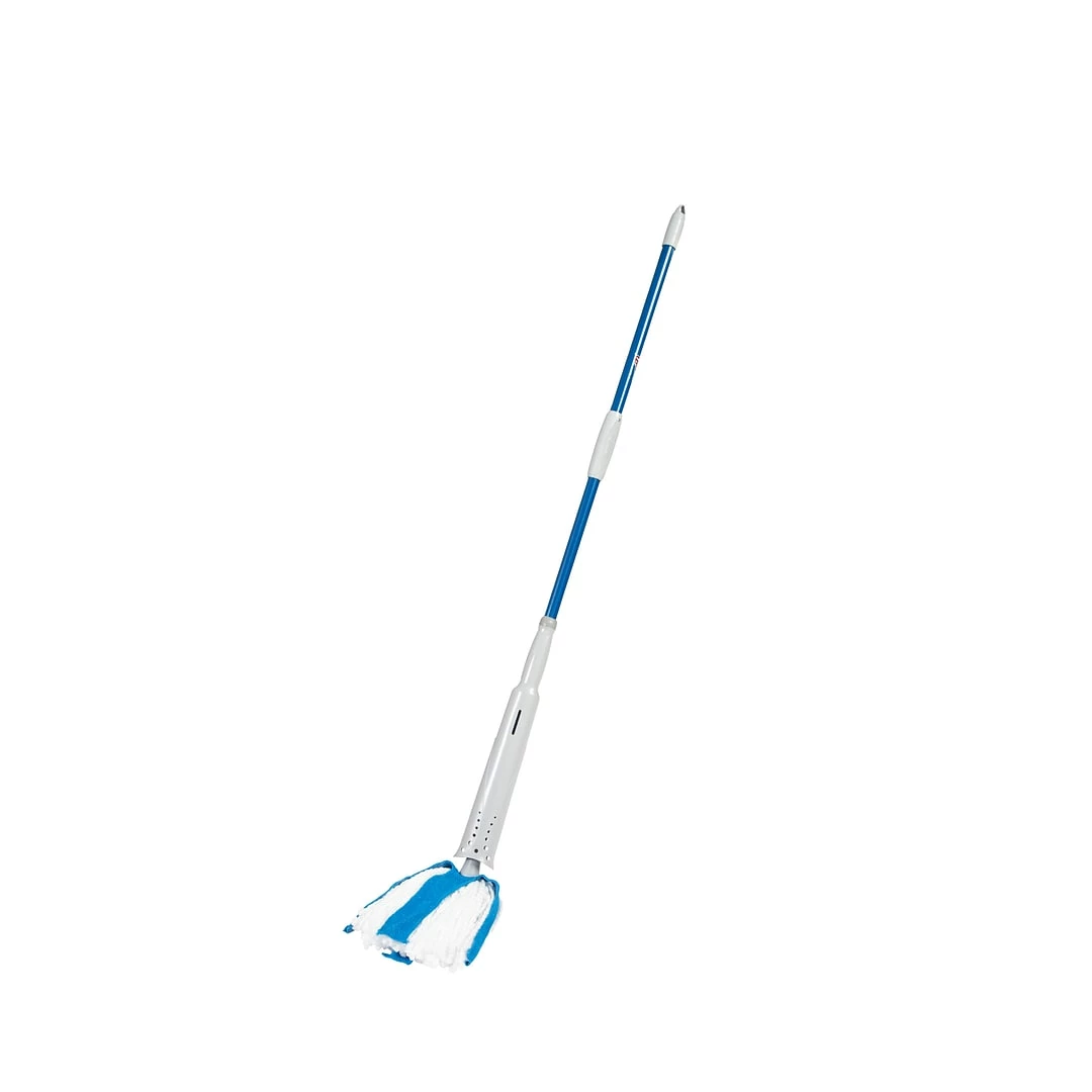 Quickie 48" Self Wringing Mop With Mop Head, Steel Handle, White (94M) 3 Quickie 48" Self Wringing Mop With Mop Head, Steel Handle, White (94M)