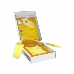 Swiffer Heavy Duty Extender Handle Starter Fiber Dusters Kit, Yellow (77300)
