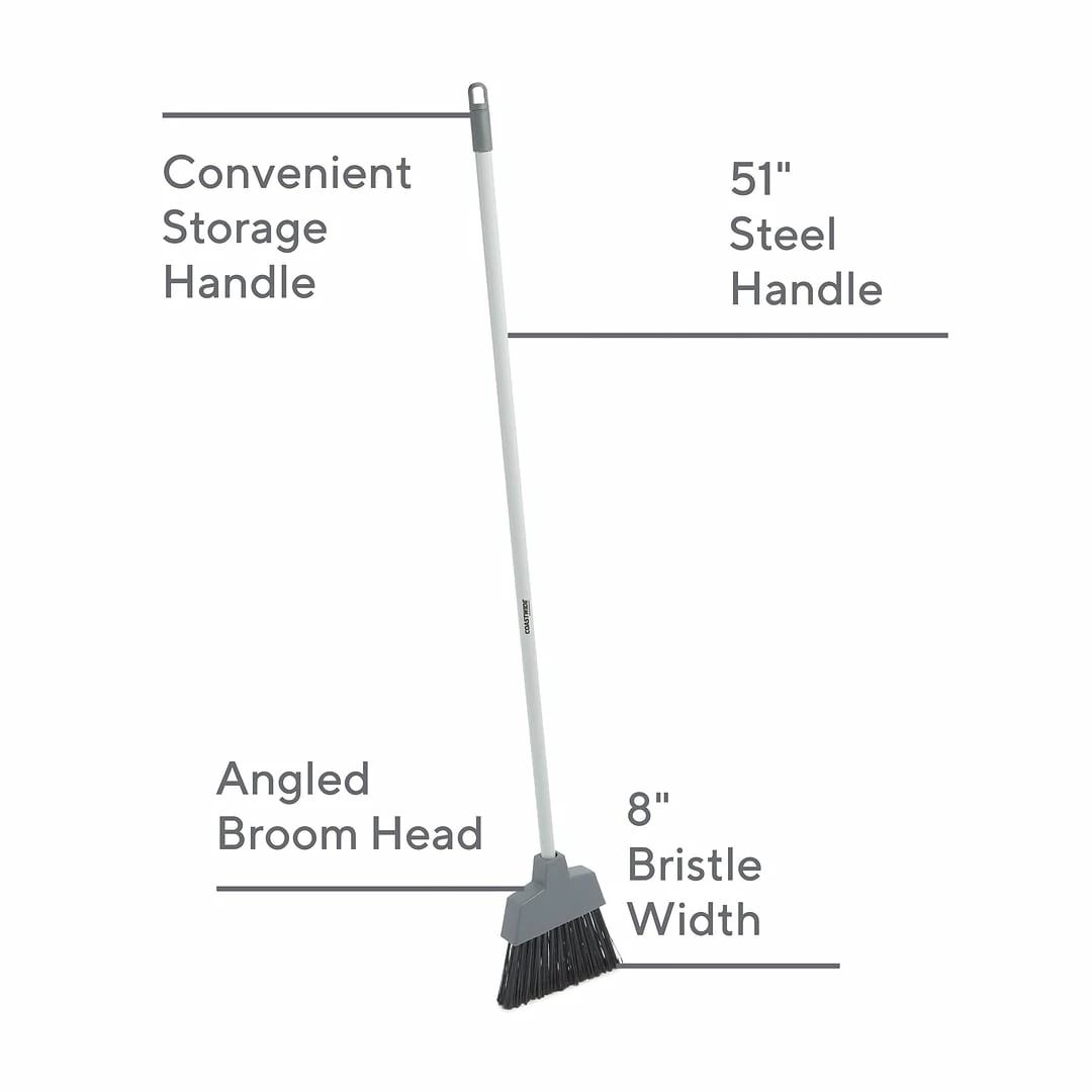 Coastwide Professional™ 8" Angled Broom, Gray (CW58003) 3 Coastwide Professional™ 8" Angled Broom, Gray (CW58003)