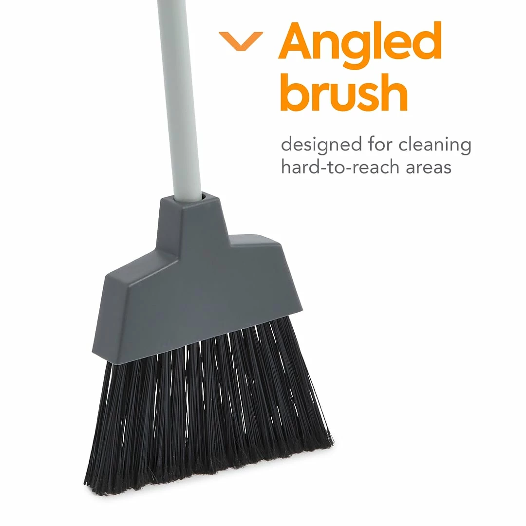 Coastwide Professional™ 8" Angled Broom, Gray (CW58003) 4 Coastwide Professional™ 8" Angled Broom, Gray (CW58003) - Image 2