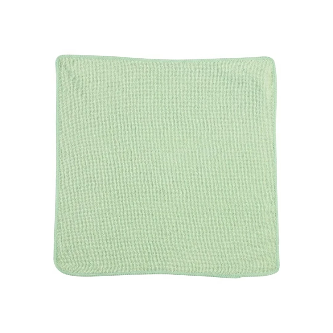 Rubbermaid Light Commercial Microfiber Rags, Green, 24/Pack (1820578)