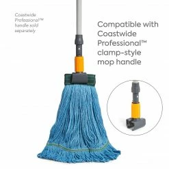 Coastwide Professional™ Looped-End Wet Mop Head, Medium, Recycled Blend, 5" Headband, Blue (CW57751) 9 Coastwide Professional™ Looped-End Wet Mop Head, Medium, Recycled Blend, 5" Headband, Blue (CW57751) -Febreze shop unnamed file 1186