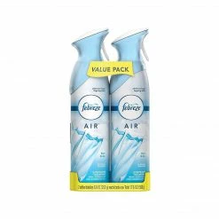 Febreze Odor-Eliminating Air Freshener With Linen & Sky Scent, 2 Count, 8.8 Oz Each (97799)
