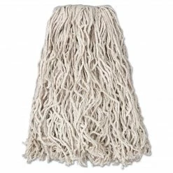 Rubbermaid Commercial Wet Mop Head, White, 12/Case
