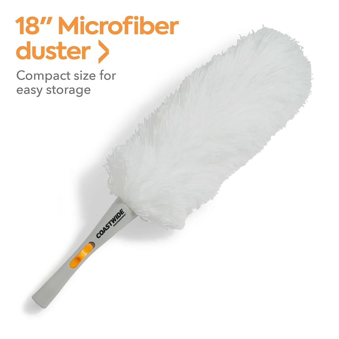 Coastwide Professional™ Microfiber Duster, Gray (CW56800) 3 Coastwide Professional™ Microfiber Duster, Gray (CW56800)