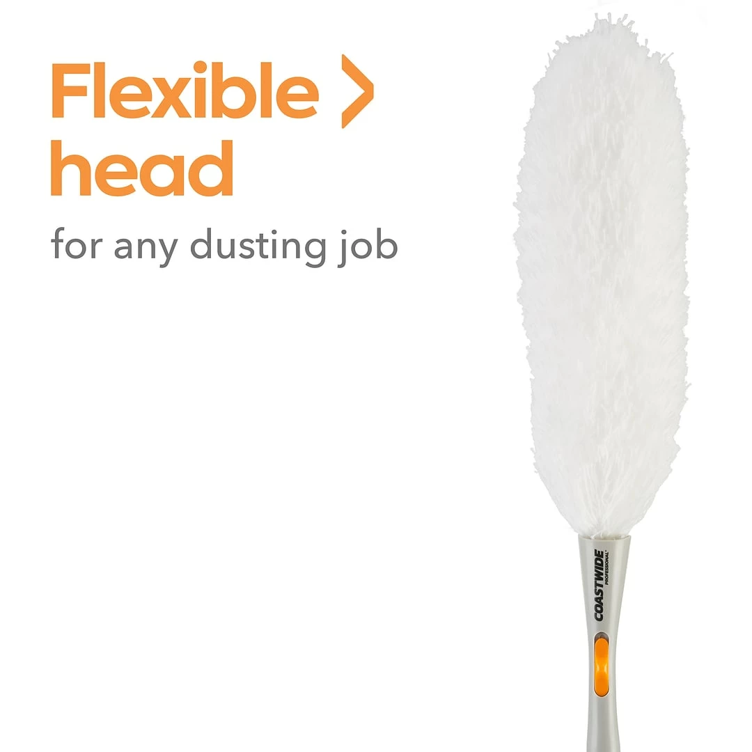 Coastwide Professional™ Microfiber Duster, Gray (CW56800) 4 Coastwide Professional™ Microfiber Duster, Gray (CW56800) - Image 2