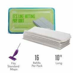 Perk™ Wet Cloth Pad Refills, Off-White, 16/Pack (PK54910)