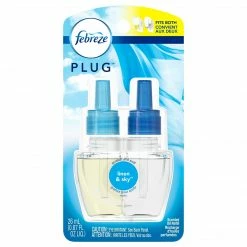 Febreze Plug Air Freshener Scented Oil Refill, Linen And Sky Scent, 0.87 Oz. (74901)