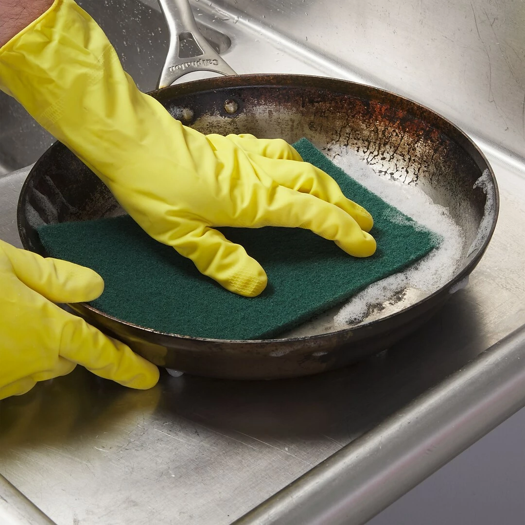 Coastwide Professional™ Medium Duty Scouring Pad, Green, 10/Pack (CW56787) - Image 3