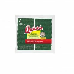 Quickie Long Lasting Heavy Duty Scrubber Sponge, 6/Pack (2052220)