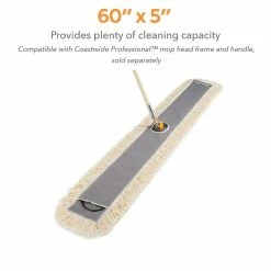 Coastwide Professional™ Cut-End Dust Mop Head, Cotton, 60" X 5", White (CW56756) 10 Coastwide Professional™ Cut-End Dust Mop Head, Cotton, 60" X 5", White (CW56756) -Febreze shop unnamed file 1408