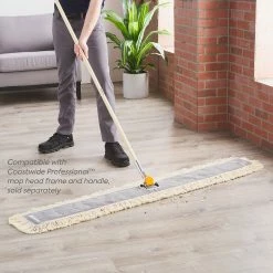 Coastwide Professional™ Cut-End Dust Mop Head, Cotton, 60" X 5", White (CW56756) 11 Coastwide Professional™ Cut-End Dust Mop Head, Cotton, 60" X 5", White (CW56756) -Febreze shop unnamed file 1409