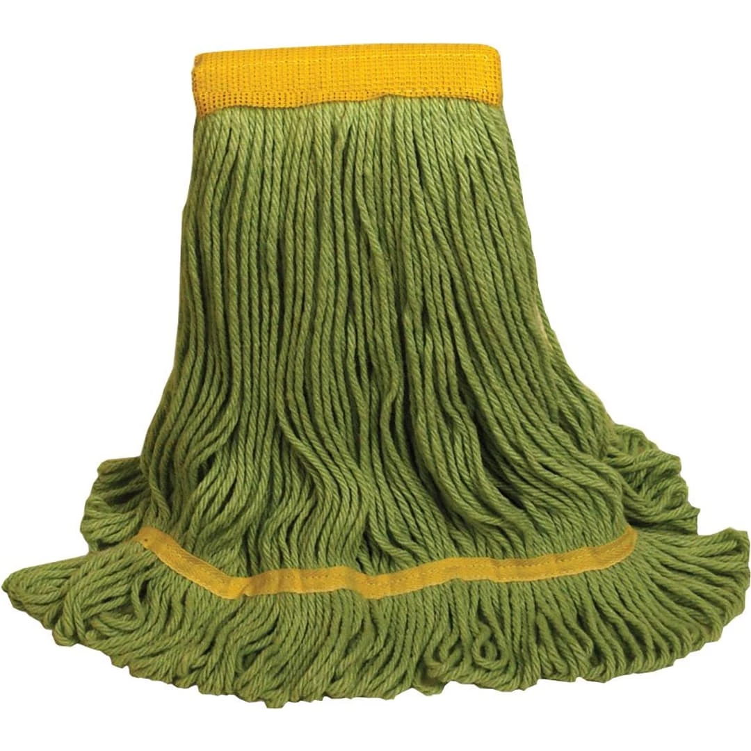 O'Dell® Recycled PET Mop Head, 5" Headband, Green (1200M/GR)