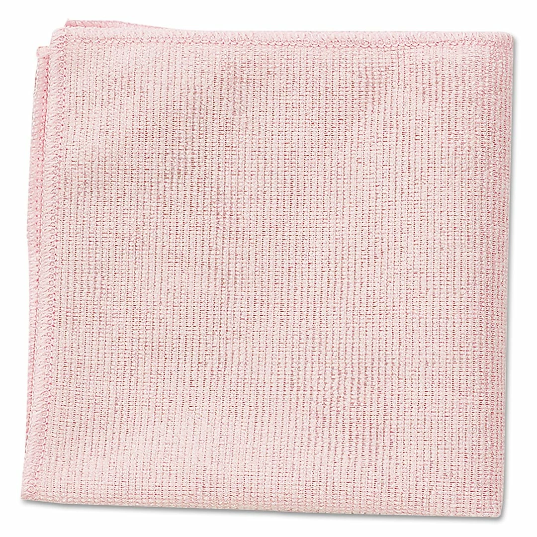 Rubbermaid Comm Prod Rubbermaid Commercial® Microfiber Cleaning Cloths, Pink, 24/Pack (1820581)