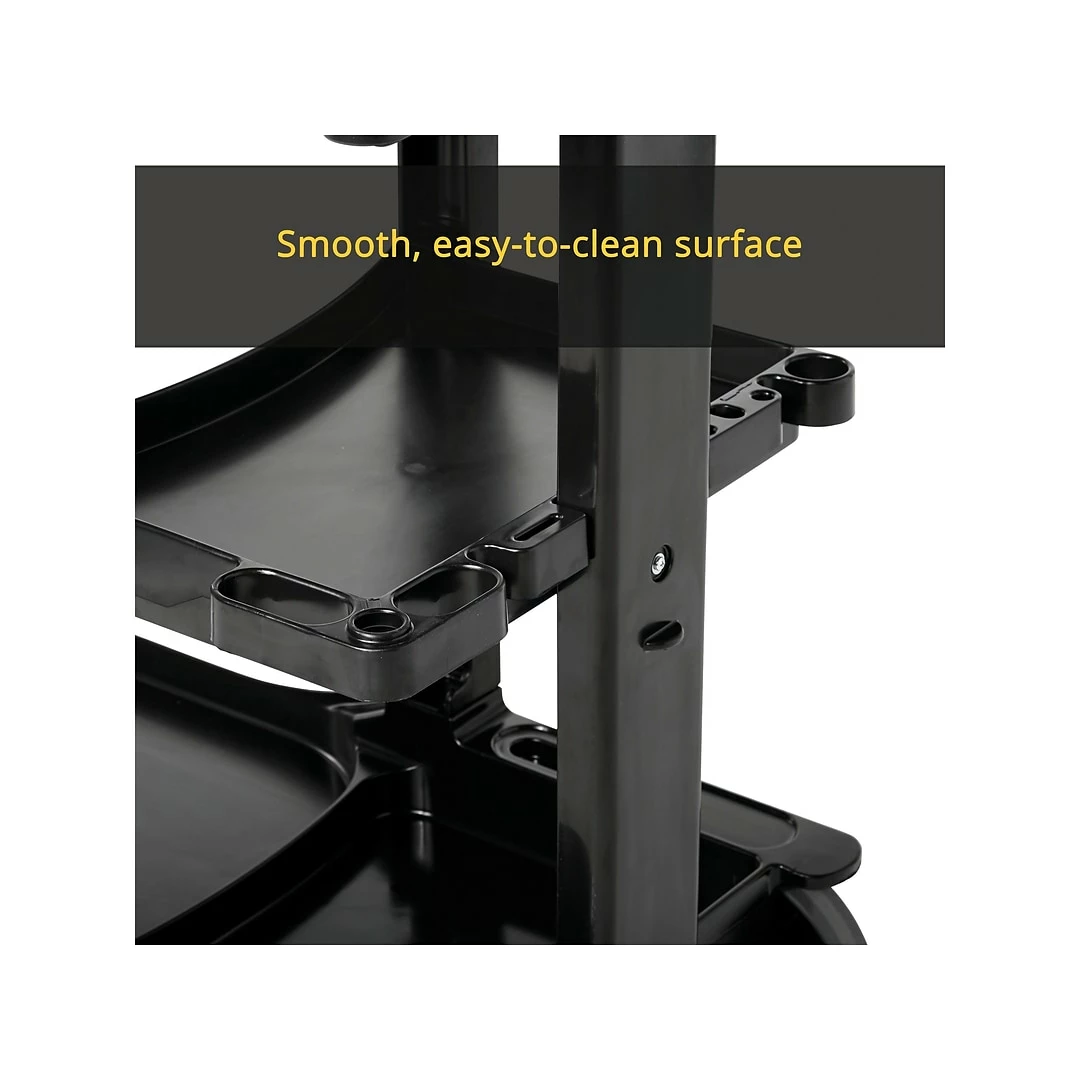 Rubbermaid Janitorial Cleaning Cart, Black Plastic (FG617388BLA) 8 Rubbermaid Janitorial Cleaning Cart, Black Plastic (FG617388BLA) - Image 6