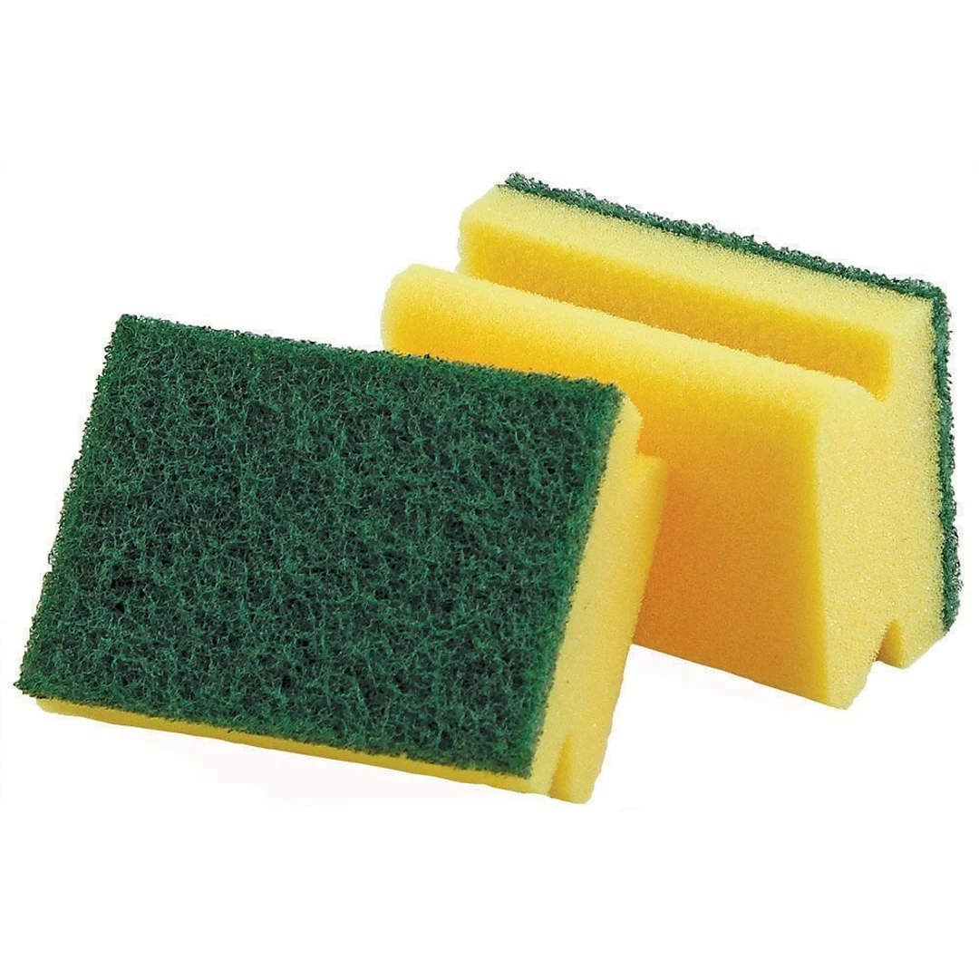 Libman 4"L X 3"W Sponge Scrubbers, 2/pack, 6 Packs/ Per Carton (0064) 3 Libman 4"L X 3"W Sponge Scrubbers, 2/pack, 6 Packs/ Per Carton (0064)