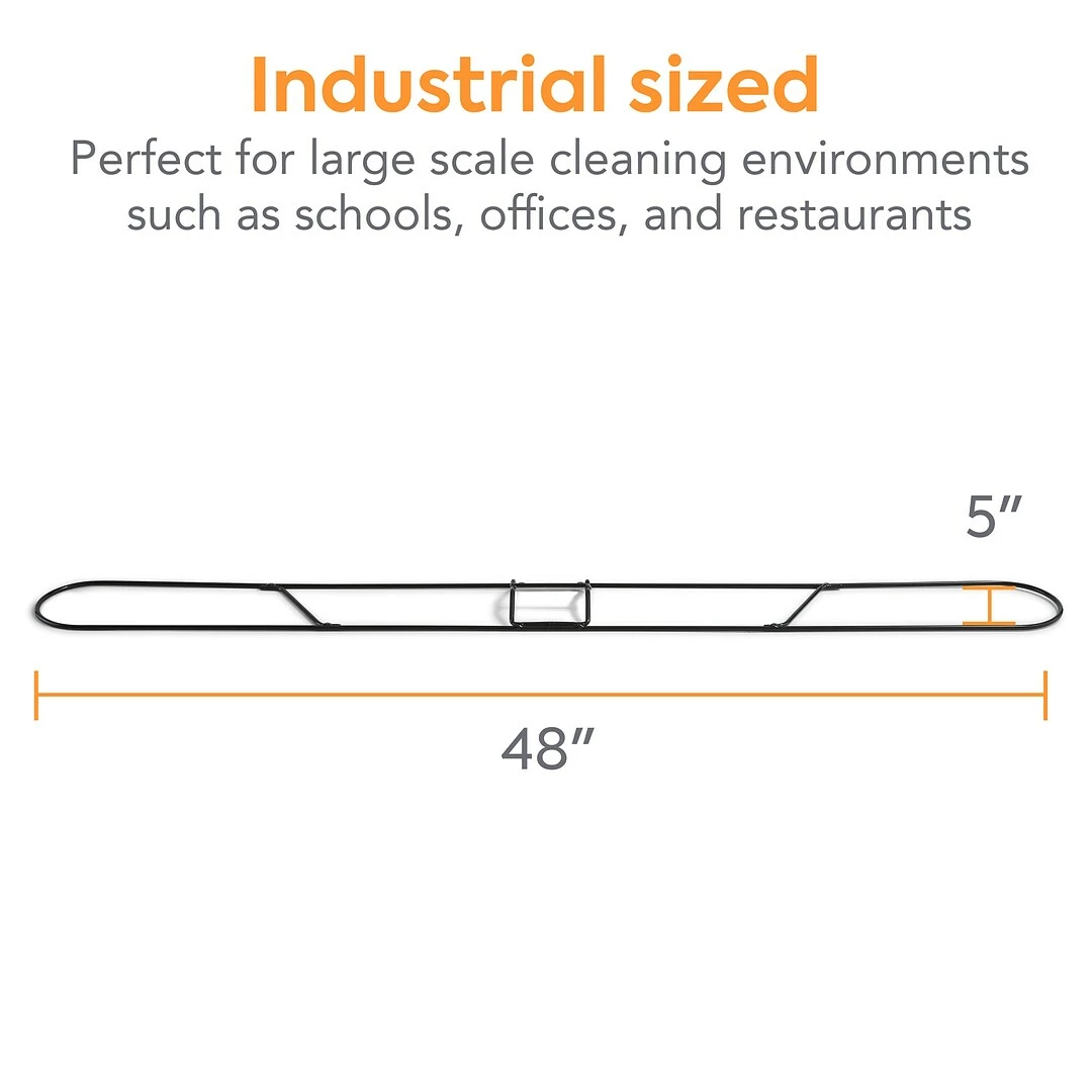 Coastwide Professional™ Dust Mop Frame, 48" X 5", Black (CW56766) - Image 2