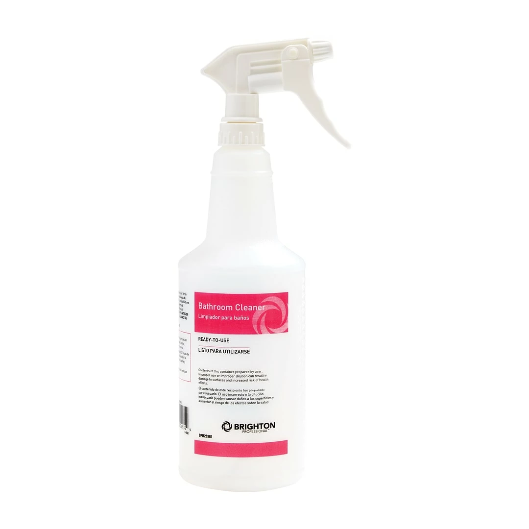 Brighton Professional™ 32oz. Bottle And Sprayer For Dissolvable Portion Packets Bathroom Cleaner 3 Brighton Professional™ 32oz. Bottle And Sprayer For Dissolvable Portion Packets Bathroom Cleaner