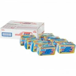 S.O.S. S.O.S® All Surface Scrubber Sponge, 3 Sponges/Pack, 8 Packs/Case (91028)