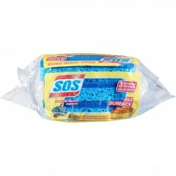 S.O.S. S.O.S® All Surface Scrubber Sponge, 3 Sponges/Pack, 8 Packs/Case (91028) -Febreze shop unnamed file 1558