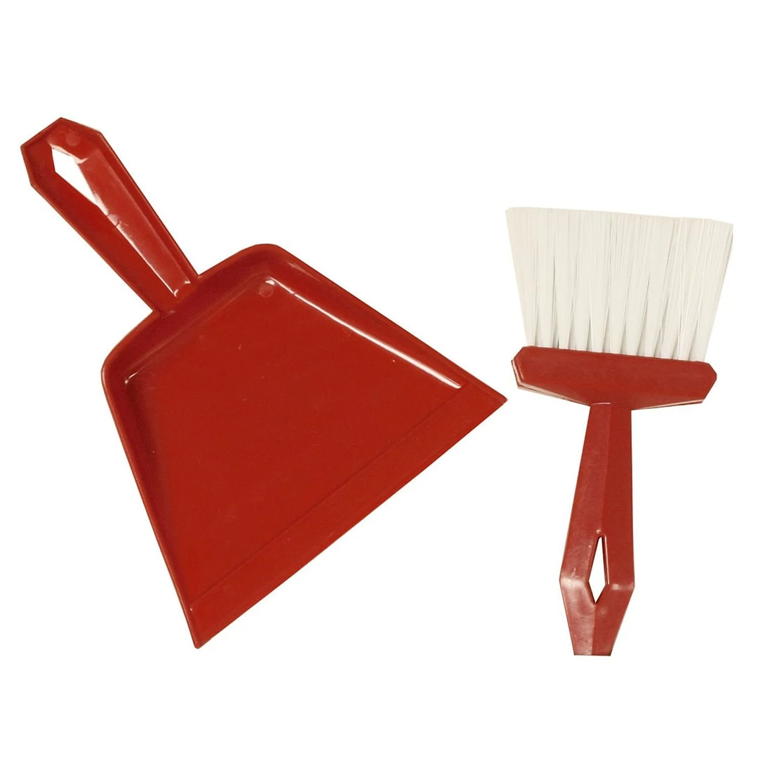 S M Arnold® Whisk Broom And Dust Pan, 8.5"W, Red, 12/Pack (SMNE85655Q) 3 S M Arnold® Whisk Broom And Dust Pan, 8.5"W, Red, 12/Pack (SMNE85655Q)