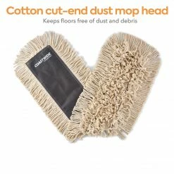 Coastwide Professional™ Economy Cut-End Dust Mop Head, Cotton, 36" X 5", White (CW56758)