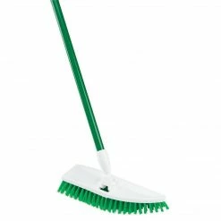 Weiler 804-44699 10" Polystyrene Bristle Bi-Level Scrub Brush; Flagged White