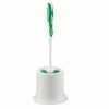 Libman Round Bowl Brush & Open Caddy 15"L Polypropylene, Green & White, 4/CT