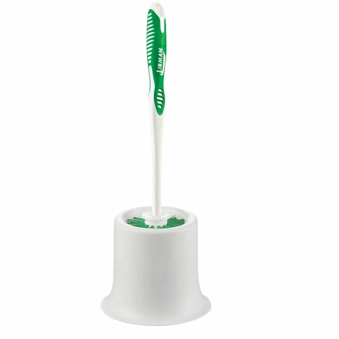 Libman Round Bowl Brush & Open Caddy 15"L Polypropylene, Green & White, 4/CT 3 Libman Round Bowl Brush & Open Caddy 15"L Polypropylene, Green & White, 4/CT