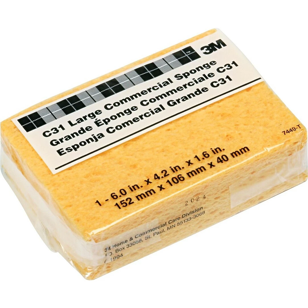 3M™ Commercial Size Yellow Sponge (C31) 4 3M™ Commercial Size Yellow Sponge (C31) - Image 2