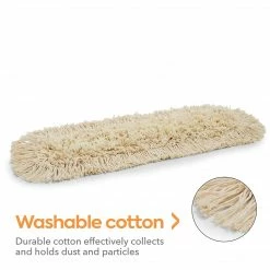 Coastwide Professional™ Cut-End Dust Mop Head, Cotton, 24" X 5", White (CW56753) -Febreze shop unnamed file 1602