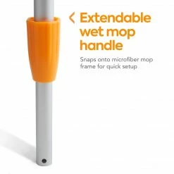 Coastwide Professionalâ„¢ 35"-60" Aluminum Wet Mop Extendable Handle, Microfiber Head (CW58015)