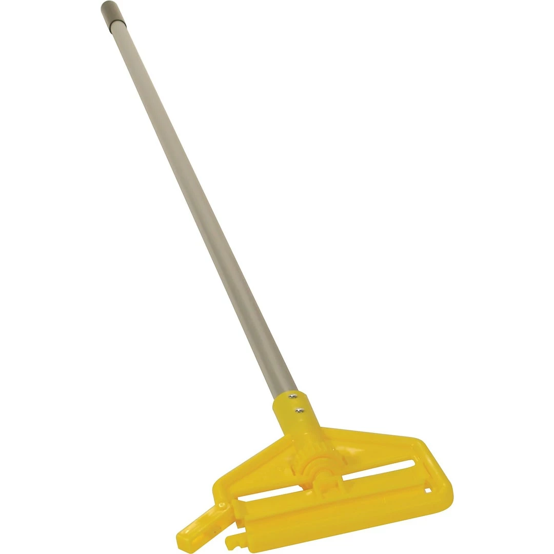 Rubbermaid® Invader® Wet Mop Handle, 1" Headband Mop, 60" Aluminum Handle, Yellow/Plastic Head 4 Rubbermaid® Invader® Wet Mop Handle, 1" Headband Mop, 60" Aluminum Handle, Yellow/Plastic Head - Image 2