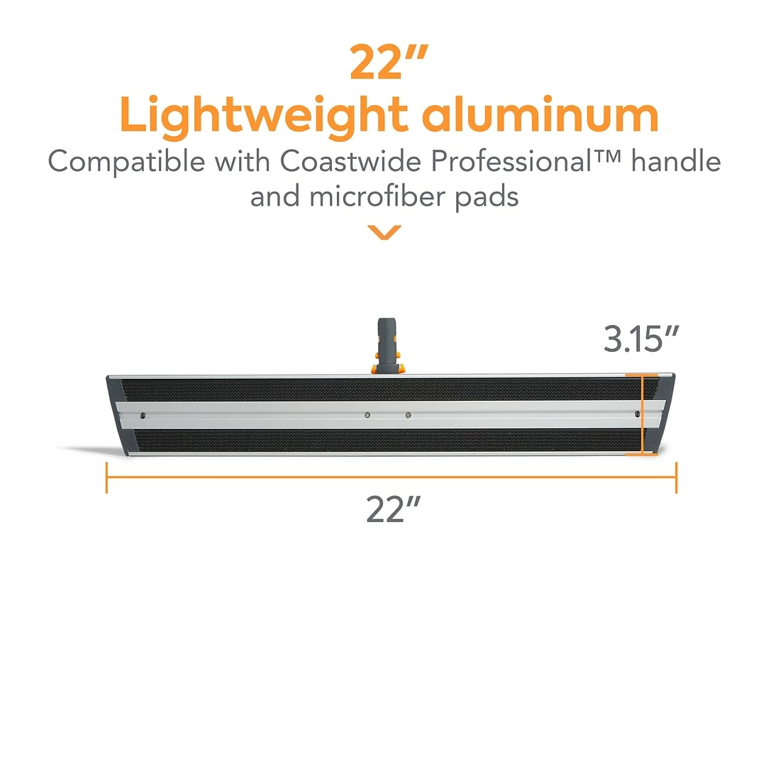 Coastwide Professional™ 22" Microfiber Wet Mop Frame, Aluminum (CW58014) - Image 2