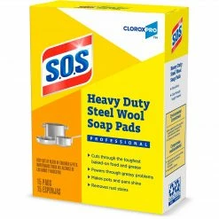CloroxPro™ S.O.S® Steel Wool Soap Pads, 15 Count Each (Pack Of 12) (88320) 16 CloroxPro™ S.O.S® Steel Wool Soap Pads, 15 Count Each (Pack Of 12) (88320) -Febreze shop unnamed file 1662