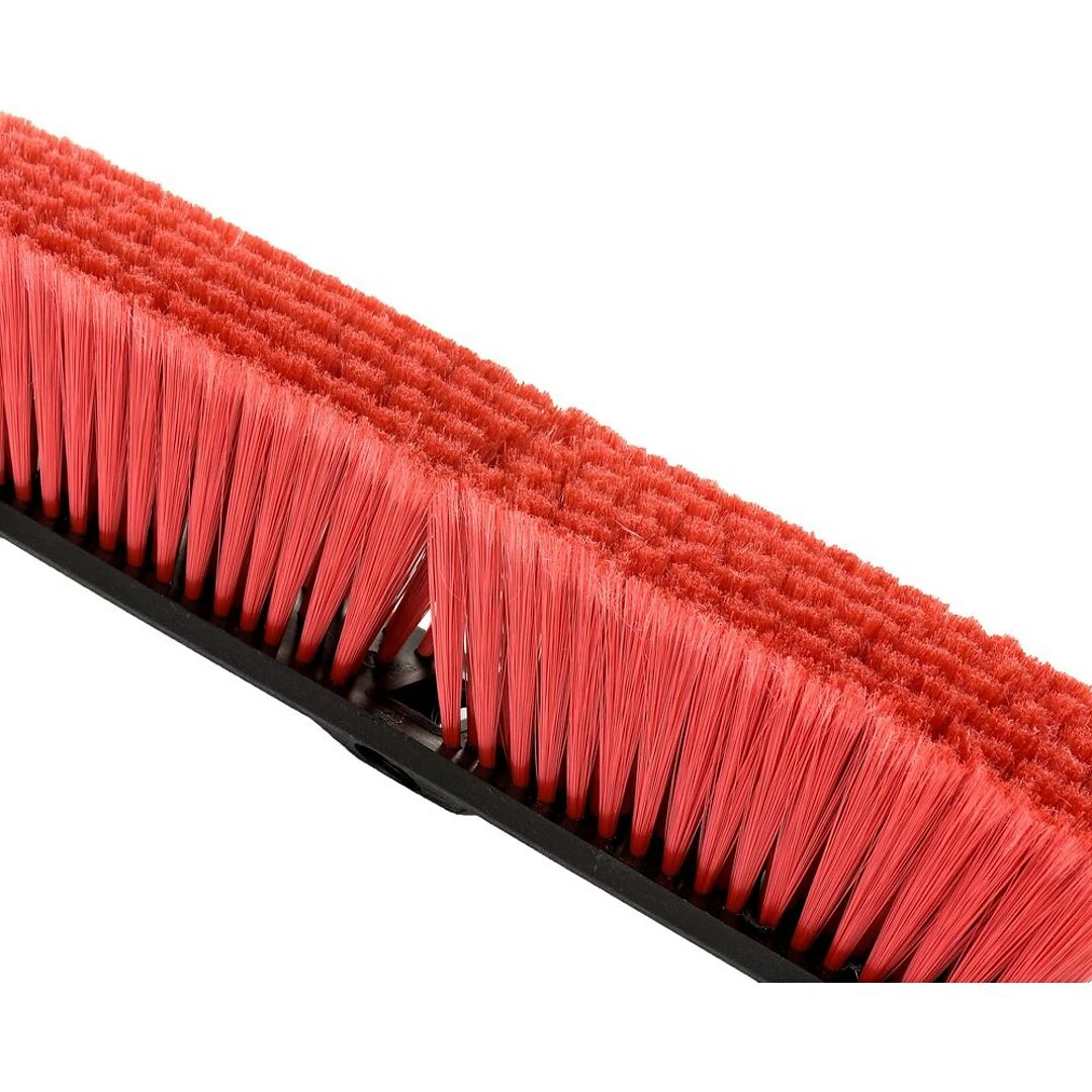 Alpine Industries 24" Red Smooth Surface Push Broom, (2-Pack) 4 Alpine Industries 24" Red Smooth Surface Push Broom, (2-Pack) - Image 2