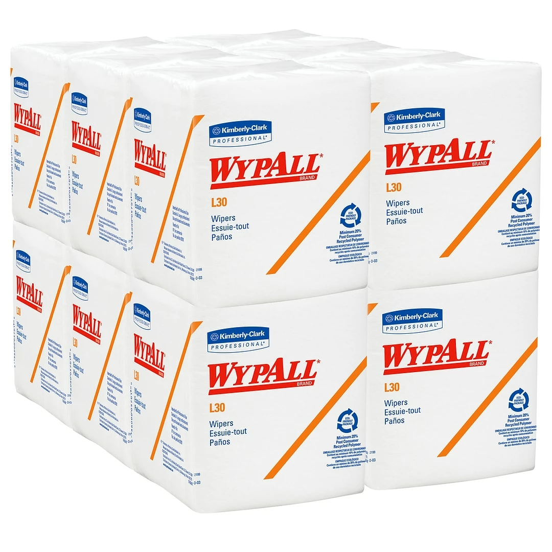 WypAll L30 Durable Fibers Wipers, White, 90 Sheets/Box, 12 Boxes/Carton (05812) 5 WypAll L30 Durable Fibers Wipers, White, 90 Sheets/Box, 12 Boxes/Carton (05812) - Image 3