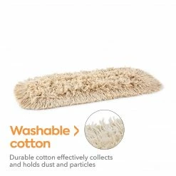 Coastwide Professional™ Cut-End Dust Mop Head, Cotton, 18" X 5", White (CW56752) -Febreze shop unnamed file 1741