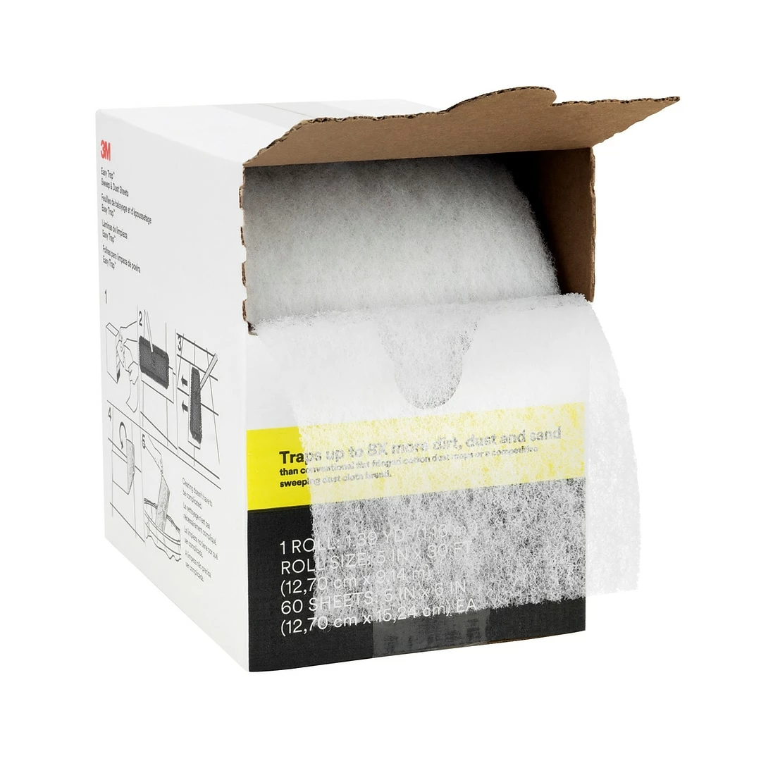 3M™ Easy Trap™ Duster Sweep & Dust Sheets, 5" X 6", 60 Sheets/Roll, 1 Roll/Case (59032W) 4 3M™ Easy Trap™ Duster Sweep & Dust Sheets, 5" X 6", 60 Sheets/Roll, 1 Roll/Case (59032W) - Image 2