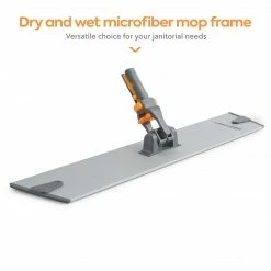 Coastwide Professionalâ„¢ 15.75" Microfiber Wet Mop Frame, Aluminum (CW58013)