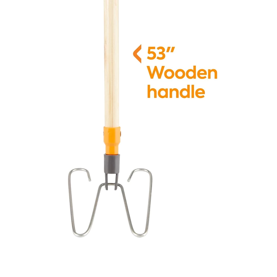 Coastwide Professional™ 53" Wedge Dust Mop Frame And Handle, Wood (CW56768) 4 Coastwide Professional™ 53" Wedge Dust Mop Frame And Handle, Wood (CW56768) - Image 2