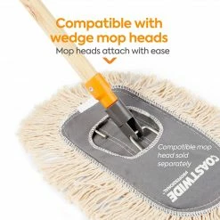 Coastwide Professional™ 53" Wedge Dust Mop Frame And Handle, Wood (CW56768) 8 Coastwide Professional™ 53" Wedge Dust Mop Frame And Handle, Wood (CW56768) -Febreze shop unnamed file 1798