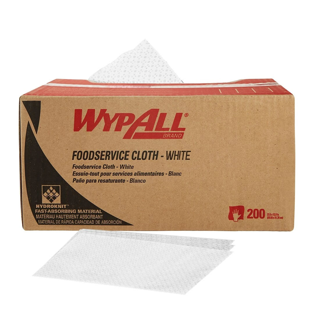 WypAll X50 Foodservice Wipers, 23-1/2 X 12-1/2", White, 200/Carton (06053) - Image 9