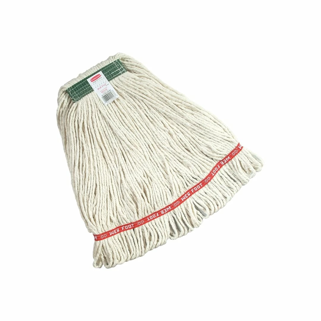 Rubbermaid Super Stitch Mop Head, Tailband (FGD11206WH00) 3 Rubbermaid Super Stitch Mop Head, Tailband (FGD11206WH00)