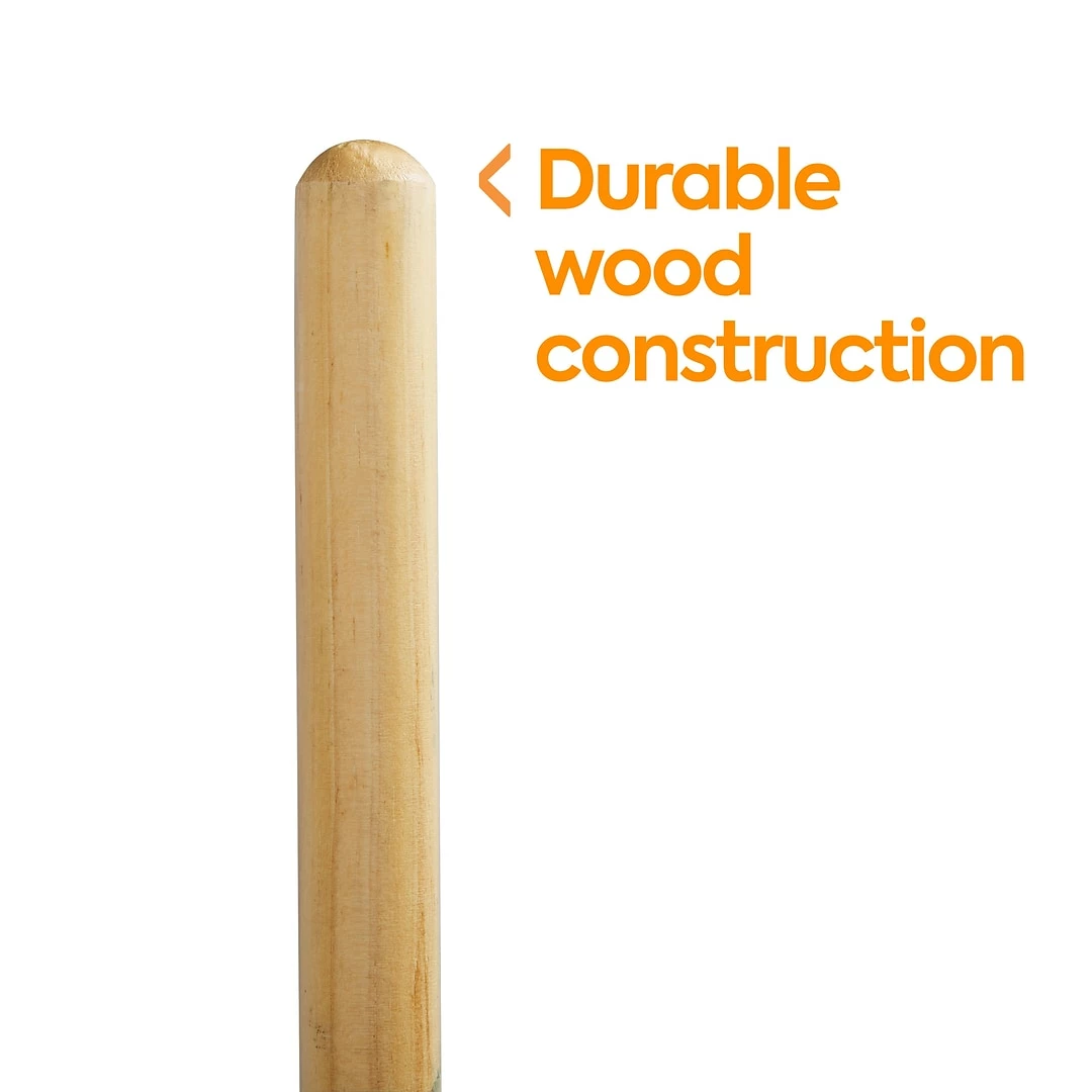 Coastwide Professional™ 60" Wood Push Broom Handle, Threaded Wood Tip (CW57740) 5 Coastwide Professional™ 60" Wood Push Broom Handle, Threaded Wood Tip (CW57740) - Image 3