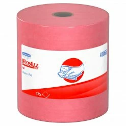 WypAll X80 Cloth Wipers, Red, 475/Roll (41055)