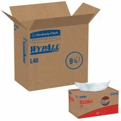 Wypall® L40 Wipers, White, 90 Wipers/Box, 9 Boxes/Carton